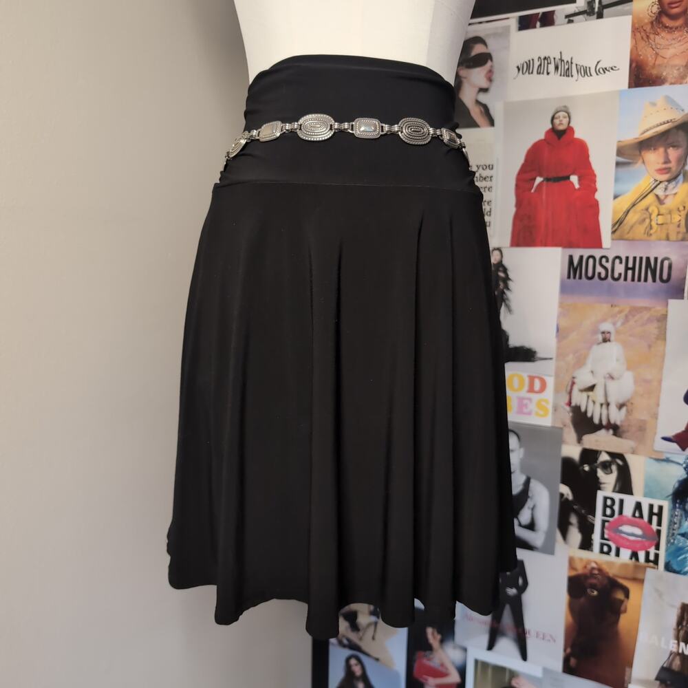 Whimsygoth Black Midi Skirt